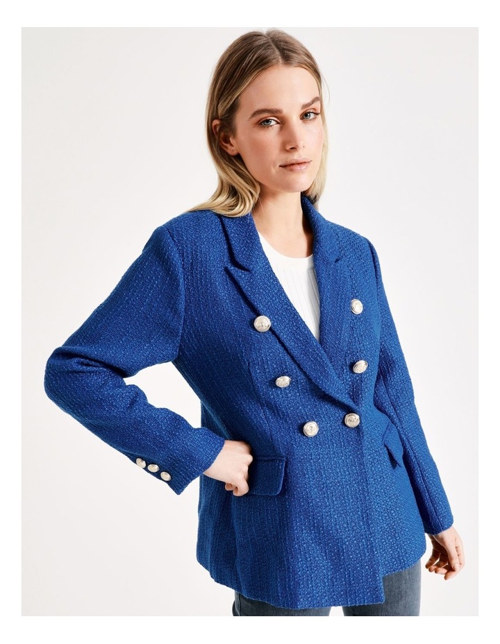 Buy ♥ Limited Edition Tokito Double Breasted Boucle Blazer in Cobalt ...